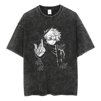 Mens Clothes Tee Shirt Homme Graphic T-Shirts Men Tshirt for Men Ropa Hombre Vintage Anime Printed Washed New in Top Tees 61364