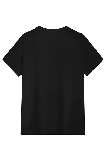 MenS Casual Graphic TShirt MONASTERY COUTURE Print Black Short Sleeve Tee for Summer Comfortable Round Neck