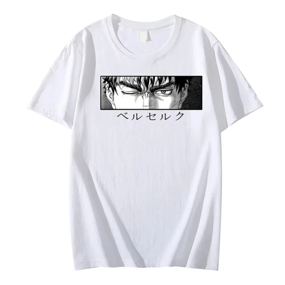 New Arrival Mens Clothes Tee Shirt Homme Graphic T-Shirts Men Tshirt for Men Ropa Hombre Anime Berserk Print Camisetas