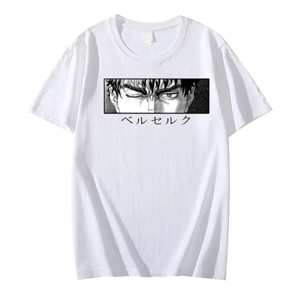 New Arrival Mens Clothes Tee Shirt Homme Graphic T-Shirts Men Tshirt for Men Ropa Hombre Anime Berserk Print Camisetas