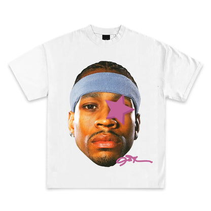 Pop Culture Vintage Graphic T-Shirt Collection American Rap Basketball Streetwear Hip-Hop Y2K Top Premium Qua Men Clothing Short
