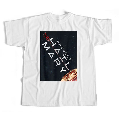 Mens T Shirt Project Hail Mary Print Summer Tee Harajuku Unisex Loose Fit Casual Streetwear Graphic Fashion Trend Hot Sale Cool