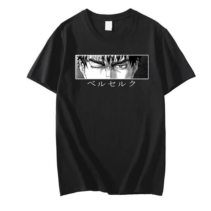 New Arrival Mens Clothes Tee Shirt Homme Graphic T-Shirts Men Tshirt for Men Ropa Hombre Anime Berserk Print Camisetas