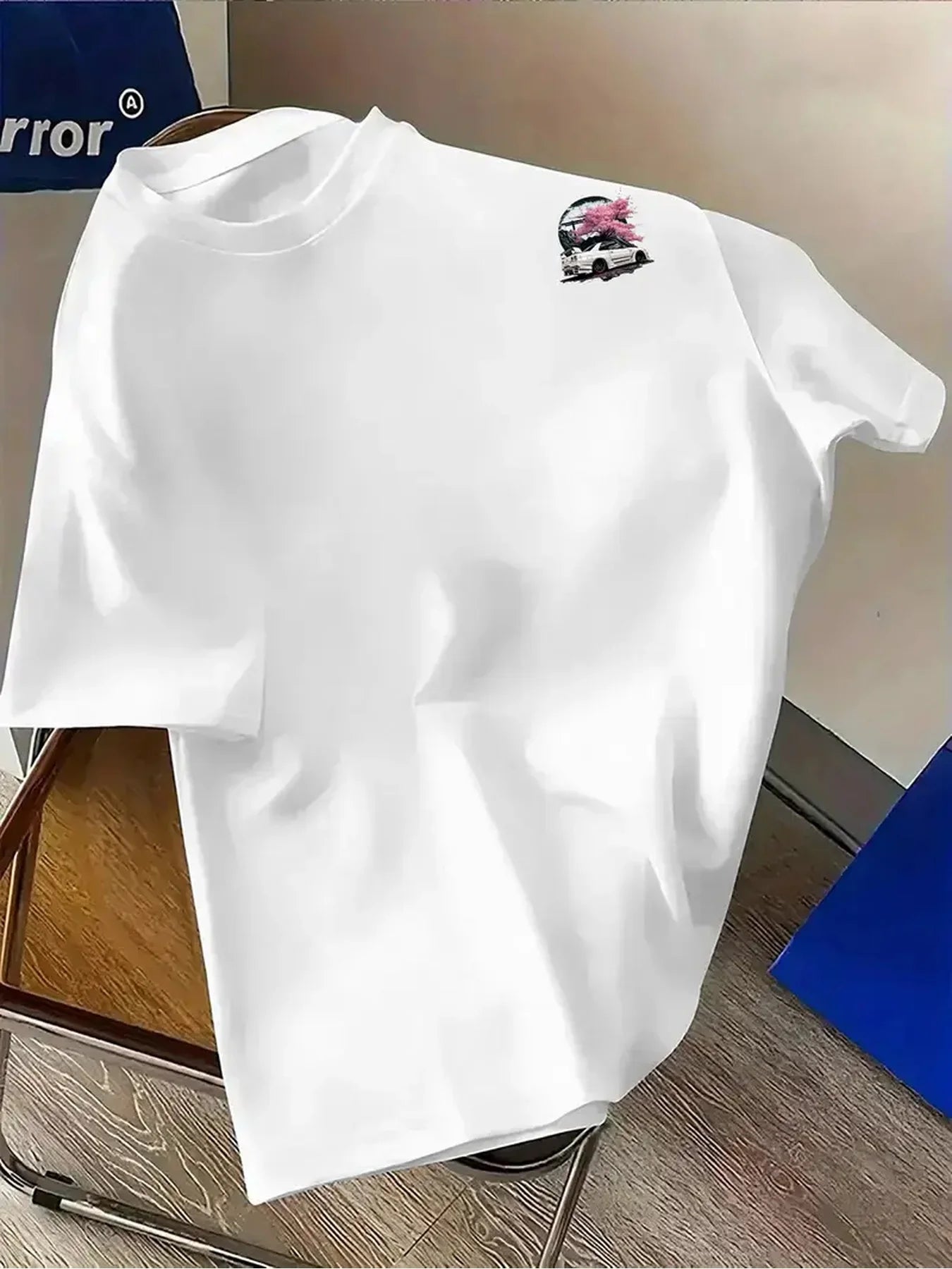 Men'S Racing Graphic Tee Lightweight Breathable T-Shirt Designed for Car Enthusiasts, Casual Shirt with Heat Transfer Prints